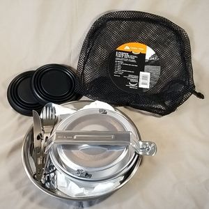 2 Person Stainless Steel Mini Table Setting